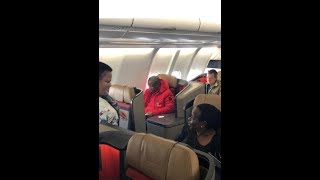 Malema claps back at man who posted photo of him in business class