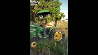 Mi primera chamba 😂😜   #miprimerachamba #parati #tractor #agro #johndeere #campo #shortsviral