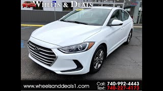 2018 Hyundai Elantra SEL with a 2.0L 4 cylinder engine