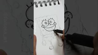 Drawing ASMR SpongeBob / How to draw SpongeBob (#shorts)