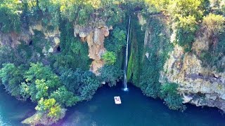 Cascade des Baumes à Saint-Rome-de-Tarn [drone 4K] 🚁