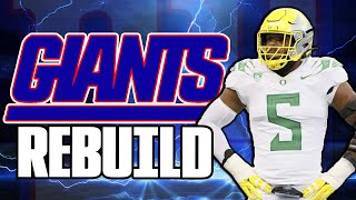 New York Giants Rebuild with Kayvon Thibodeux and all rookies!