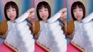 ( HER SOLO ) ONLY BITES ASMR ICE EATING | SOFT ICE | FREEZER FROST ICE | FLAVOURED ICE |