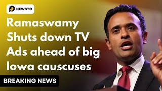 Vivek Ramaswamy Shuts down TV Ads of Big Lowa Causcuses | US News