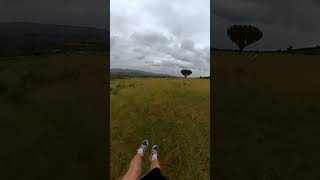 Scattering kids on landing in Kenya  #paragliding #travel #gopro #adventure #flying #sky #mountains