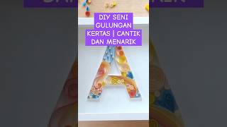 SENI GULUNGAN KERTAS SANGAT CANTIK DAN MENARIK #shorts #shortvideo #paperquilling