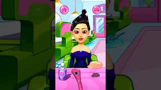 Hair Salon ~ Gorgeous Makeover of Hair Game | #girl Spa Salon | Part #1 #shorts #hairstyle #trending