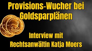 Gebühren statt Gewinn: Abzocke bei Goldsparplänen