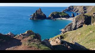 Kynance Cove Cornwall.  Walk along the Lizard Peninsula 24 Nov 21. A very Cornish day out.