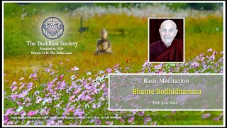 Basic Meditation with Bhante Bodhidhamma 30th June 2022