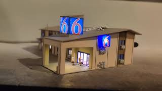 Z Scale Motel 6 Lighting