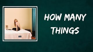 Sabrina Carpenter - how many things (Lyrics)