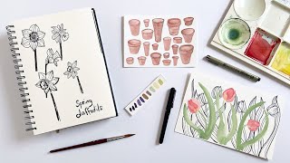 Welcome Spring in Your Botanical Sketchbook