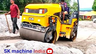 Mini jcb road 🛣️ roller 🛼 trolley 🛒 loading । how to Loading mini road 🛣️ roller । JCB road roller ।