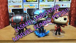 [ASMR] UNBOXING MY NEW MARVEL FUNKO POPS!🤩🤩 #unboxing #asmr #funkopop