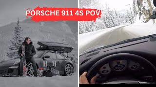 Porsche 911 4S POV DRIVE:  CANADIAN SKI RESORT MOUNTAIN ROAD | (997.1)