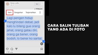 Cara Salin Tulisan Yang Ada di Foto - Copas Teks di Foto