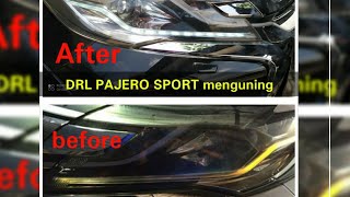 ganti DRL Mitsubishi Pajero Sport Dakar | DRL mati dan menguning | modifikasi DRL