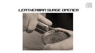 Как открыть банку открывалкой Leatherman. Спасибо за помощь.