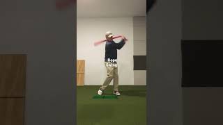 Rope Golf Swing Training with Soft Arms