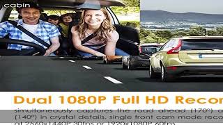 Vantrue N2 Pro Uber Dual 1080P Dash Cam, 2.5K 1440P Front Dash Cam, Front and Inside Dash Camera w/