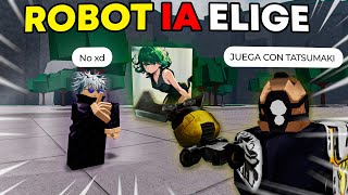 Un ROBOT IA ELIGE mis PERSONAJES para JUGAR 1vs1 (sabe cosas) 🤖💀| TSB