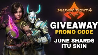 JUNE Shards giveaway😍 |shadow fight 4 promo code| shadow fight 4 giveaway| promo code shadow fight 4