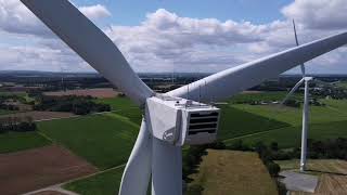 Windpark Tremaudan mit Nordex n117 2.4mw auf 91 Meter Turm (Dji mini 2)