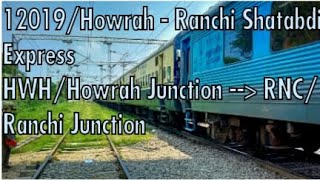 12019 Howrah Ranchi Shatabdi Express Time table 😍 Fare 😍 #india, #indianrailways, #trains,