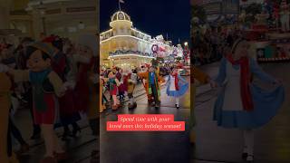 Fantasyland Christmas on Main Street #waltdisneyworld #disneyparks