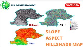 How to make slope, aspect, and hillshade map in ArcGIS