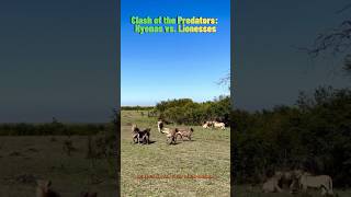 🐗Conflict between Hyenas and Lionesses in the Pride Lands🦁 #youtube #hyena #lionesses #ytshorts