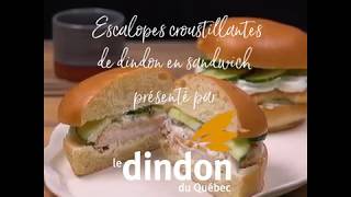 Escalopes croustillantes de dindon en sandwich