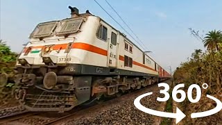 360° Video - Blazing Bhubaneshwar Rajdhani Express || VR View