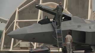 Kadena AFB  F-22A B-Roll