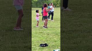 Siara doing Zumba with Mama in the park #shorts #zumba #zumbafitness #naperville