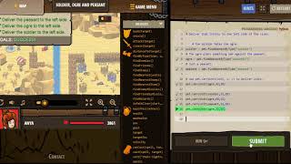 Soldier, Ogre and Peasant CodeCombat. Python