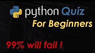 Python Quiz for Beginners | 20 Multiple Choice Questions !