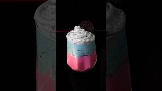 Creamy OREO + Strawberry Drink! #oreoshake #cooking #shorts