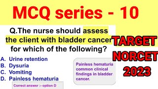 AIIMS/NORCET 2023|| NORCET question and answers|| NORCET EXAM preparation|| MCQ series -10