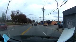 Homeless Person Trying to Attack Cars in Kansas City, MO