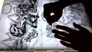 Charcoal Art Timelapse: Book 2 Page 3