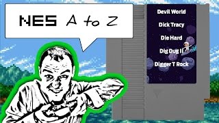 NES AtoZ 36 | Let's Play Devil World, Dick Tracy, Die Hard, Dig Dug 2 and Digger T Rock