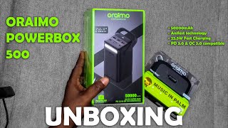 Unboxing a 50000mAh Powerbank by Oraimo