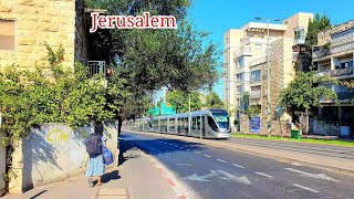 Jerusalem. Walk from Chords Bridge to Denya Square. Israel