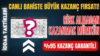 TESADÜF DEĞİL? MANTIKLI BAHİS ALIYORUZ! VE %95 NET KAZANIYOR  Cebini Doldurma Zamanı.