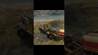 American Heavy trucking in Mud #shorts  #offroad #viral