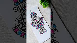 Jhumka Doodle💓 #shorts #youtubeshorts #trending #satisfying #viralvideo #diy #shortvideo #drawing