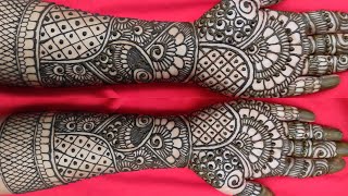 दुल्हन मेहंदी Style Full Hand Mehandi Design।। करवाचौथ  मेहंदी डिजाइन।New Bharwa Simple Mehndi