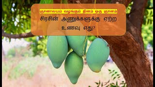 சிரசின் அணுக்களுக்கு ஏற்ற உணவு எது  -  ஞானாலயம் வழங்கும் தினம் ஒரு ஞானம்